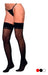 Malena Lycra Thigh-highs with Silicone for Garters 2