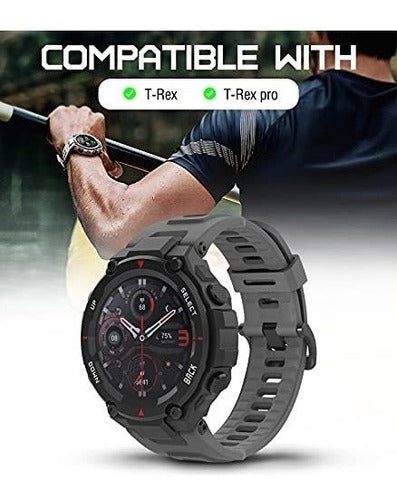 Malla Deportiva Para Huami Amazfit T-rex/t-rex Pro Darkgray 1