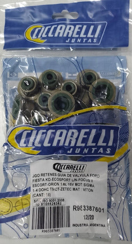 CICCARELLI Kit Reten De Valvulas Ford Motor Sigma 1.6 / Zetec 1.4cc 16v 0