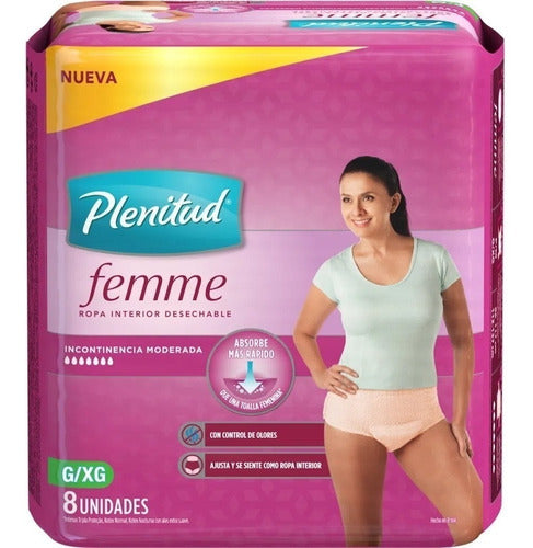 Plenitud Femme Disposable Adult Underwear X 24 Units 3