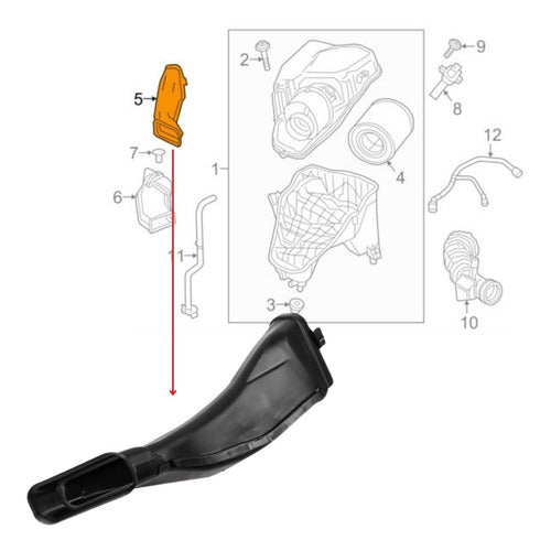 Toma Aire Cruze 17/ (intermedio) Chevrolet Original 2