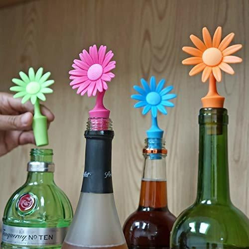 Paquete De 4 Tapones De Botellas De Flores De Southern Homew 1