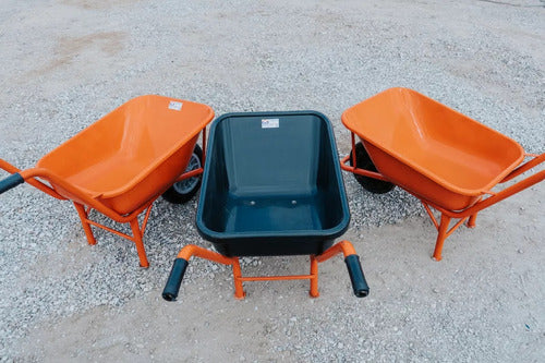 Crex Export Reinforced Plastic Wheelbarrow 90L with Pneumatic Wheel 5