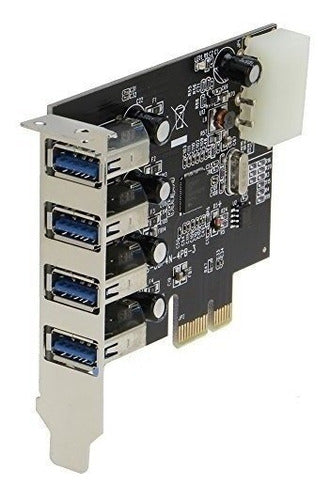 Sedna  4 Puerto 4e Usb 30  Adaptador Pci Express Con Soporte 1