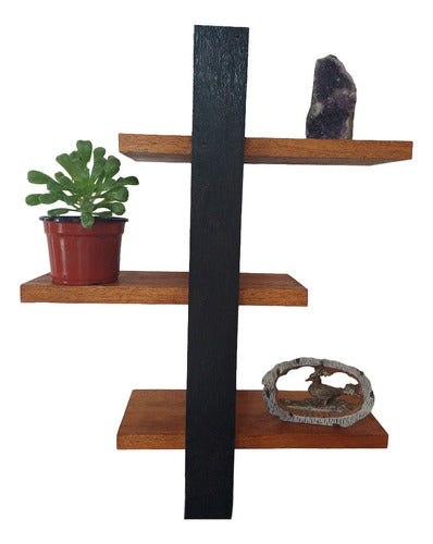 Artesano Rustic Shelf for Indoor or Outdoor Use 53x70x19cm Eucalyptus 4