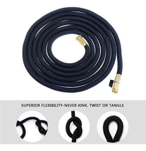 Deluxe 100 Feet Expandable Latex Flexible Water Hose Tube 7