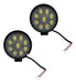 Kit 2 LED 27W Universal 4x4 ATV Motorcycle Reflector Light Set 0