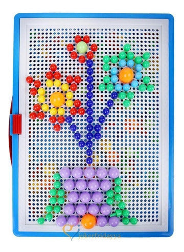 Juguetes Creativos Patrones Mosaico Pegboard Hongos Uñas Rom 3