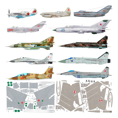 Pack Mig-17 (+12 Models Mig) 1:33 Papercraft (Mail Delivery) 0