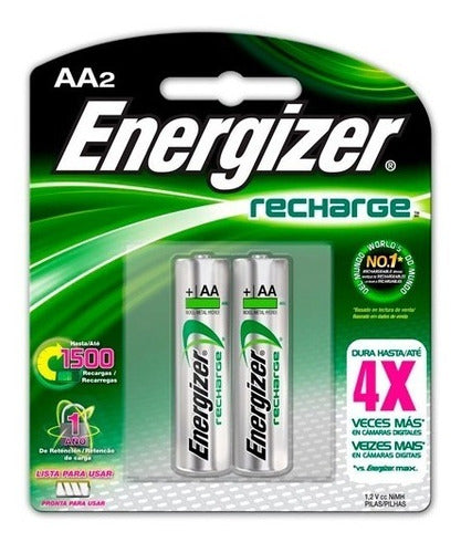 Energizer Recharge AA 1.2V 1500mAh Pack of 2 0