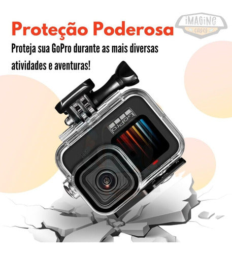 Case Estanque Proteção Total Para Go Pro Hero 11 Black Novo 6