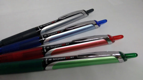 Pilot Roller Hi Tecpoint V5 RT Retractable Pen - Japan - Pack of 4 4