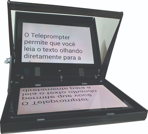 Teleprompter Retrátil+ Tripé+ Adaptador Celular Super 12,9 2