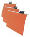Pack of 100 Hanging Folders with Fixed or Mobile Visor - Brick Color, 170g, Legal Size 3