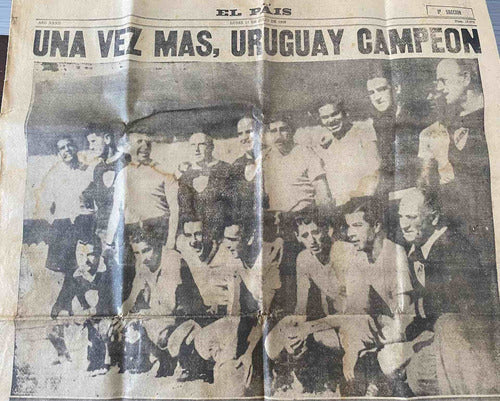 Diario El Pais 1950 Uruguay Maracanazo 0