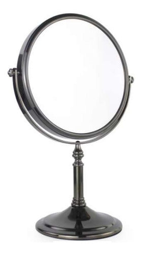 Gradom Reversible 5x Magnification Vanity Mirror - Black Metal 0