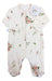 Todo Amor Long Sleeve Cotton Baby Jumpsuit with Bear Design 0