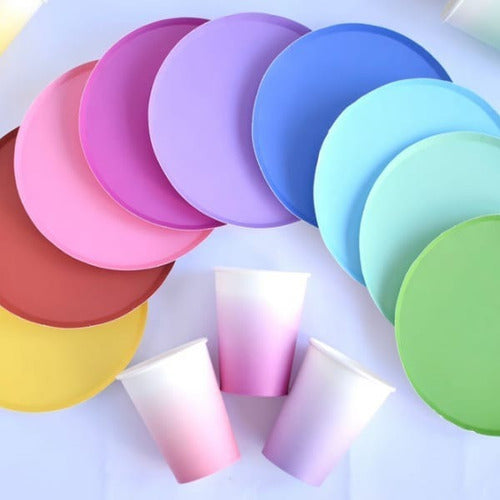 Premium Plato De Polipapel Colors X10 Unidades 4