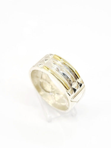 Nazaryan Atlante Ring in 925 Silver and Gold 0