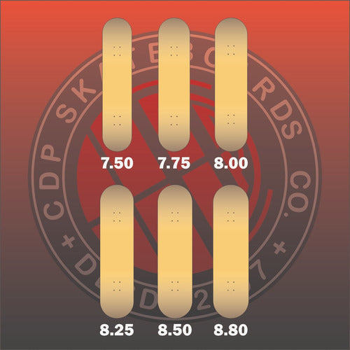 Professional CDP Skateboard Deck + Premium Guatambu Grip Tape 100