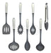 Hudson Set of 7 Nylon Cooking Utensils with Stainless Steel Handle 0