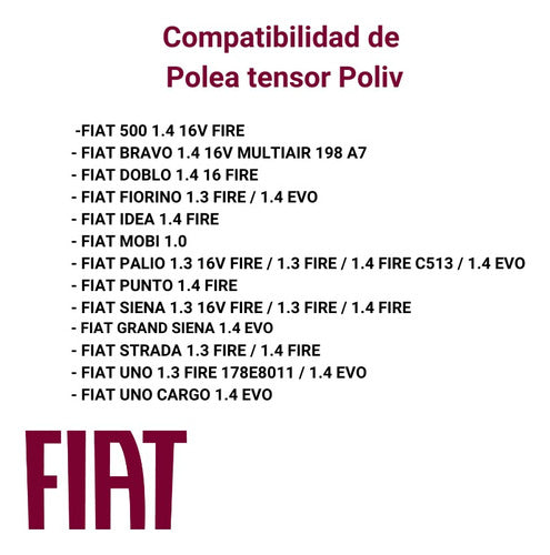 Ruleman Tensor Correa Poli V Fiat Palio Siena 1.4 Fire 1