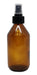 100 Amber Glass Syrup Bottles 250ml Black Spray 0