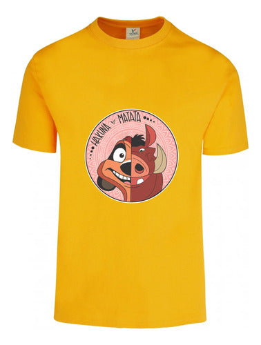 Memo Estampados Hakuna Matata Timon Y Pumba T-Shirt 4