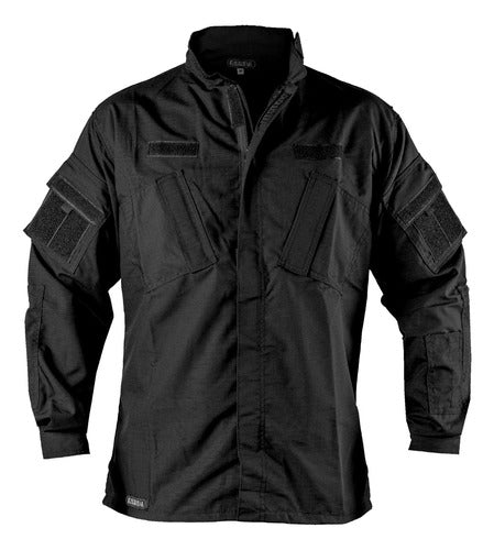 Premium Black Tactical Police Rip Stop Jacket by Rerda 0