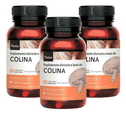 Natier Pack Colina 150 Cápsulas Hígado Graso Colesterol 0