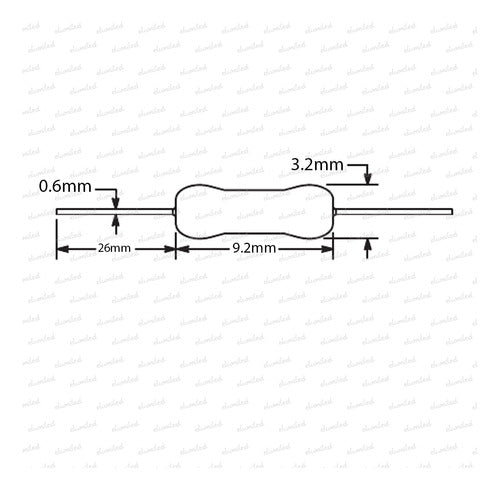 Cosonic 200 Resistencias 1/2W 0.5W Carbon 100000 Ohms 100K 5% 1