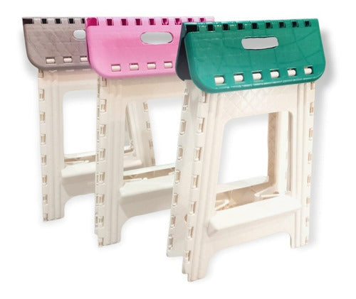 Folding Plastic High Bench Reinforced Colors 7