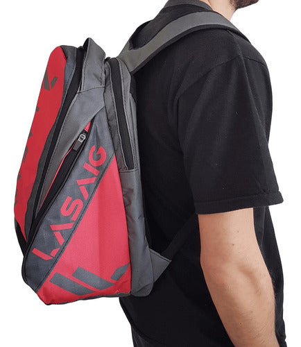 Lasaig Padel Backpack Red 3