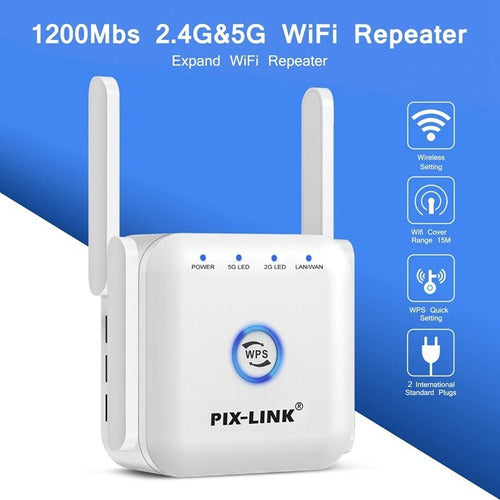 Extensor Wi-fi Dual Band Pix-link Lv-ac24 Tu Lugar Store 1