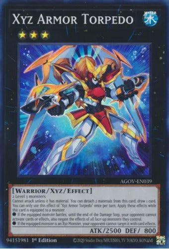 Konami Xyz Armor Torpedo - Agov - Super Rare 0