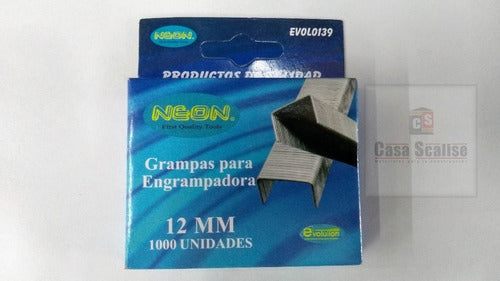 Engrampadora Metalica Manual  13-12mm+1000 Grampas De 12mm 3