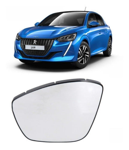 Peugeot Espejo Vidrio Placa 2019-2022 Original C 7