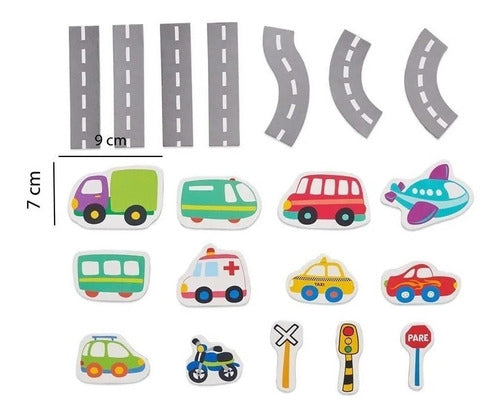 Magnetic Toy Cars Set for Children's Educational Playtime 2