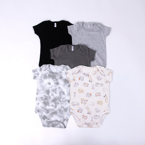 Pack of 5 100% Pima Cotton Baby Bodies by Ginos Baby 8