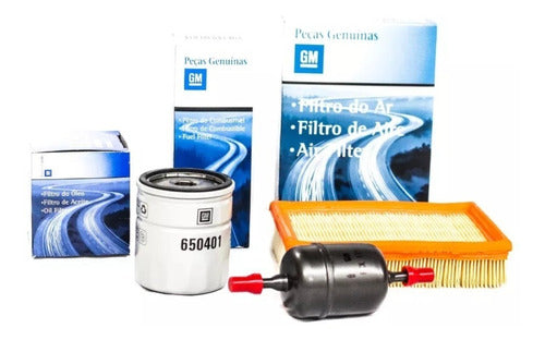 Kit 3 Filtros Aceite Aire Nafta Original Gm Chevrolet Agile 0