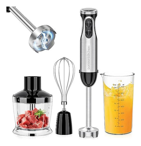 Bonsenkitchen Immersion Blender, 20 Speed 0