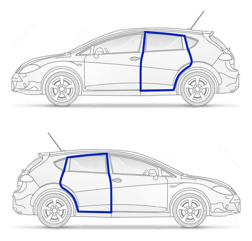 Par Borrachas De Porta Chevrolet Astra 1995 A 2011 5