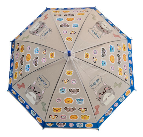 Chain Kids Plastic Umbrella with Adorable Animal Designs 2