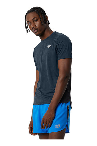 New Balance Remera Impact Run De Hombre - Mt21262nih 0