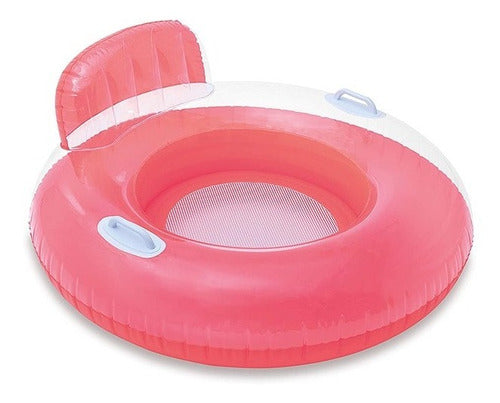 Colchoneta Inflable Intex Redondo Candy Flotador Rosa 102 Cm 5