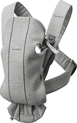 Babybj Rn Portador De Bebe Mini Jersey  Gris Claro 0