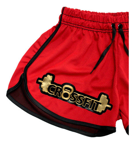 Short Calção Crossfit Dry Fit Vermelho Musculação Unissex 1