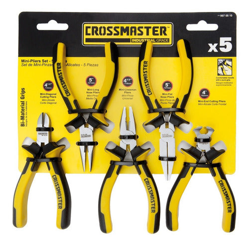 Crossmaster Set of Mini Pliers and Mini Cutters - 5 Pieces 0