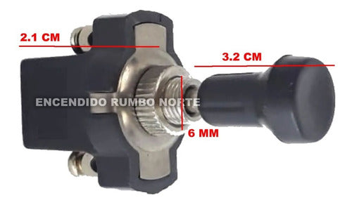 Tecla Llave De Tiro / Tirar 1 Punto 12v Universal 1