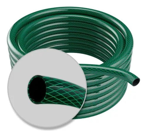 Braided and Knitted Gardening Hose 3/4 Inch x 50 Meters High Pressure 0